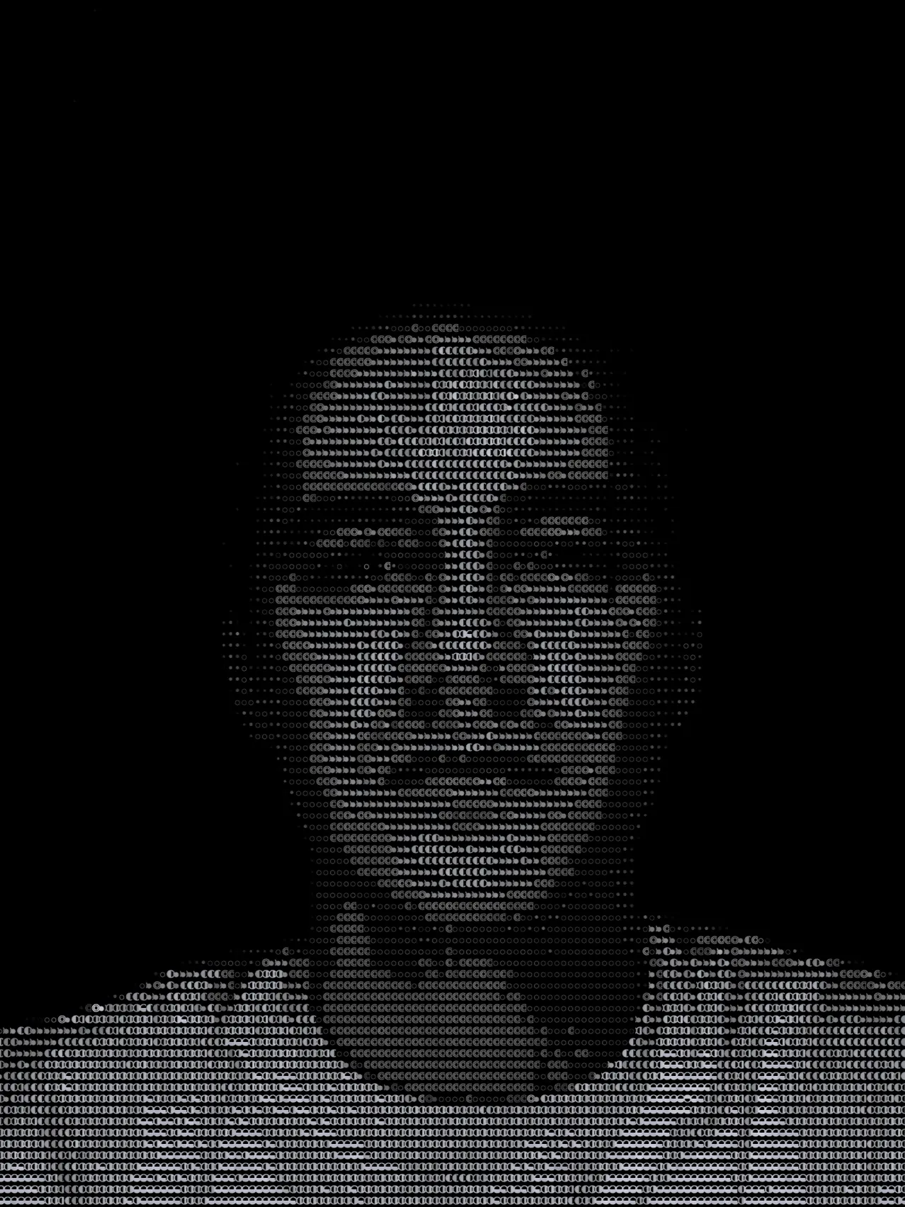 Portrait ASCII art